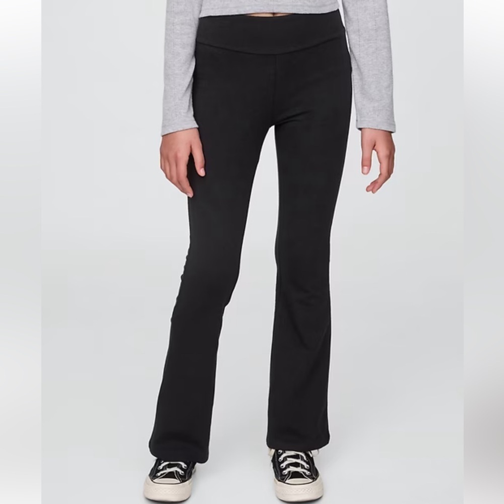 GAP|Kids Black Cotton Flare Leggings- Size 6-7 years